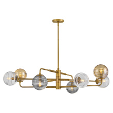 Fredrick Ramond FR30508HBR - Large Adjustable Single Tier Chandelier