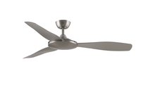 Fanimation FPD8520BNBN - GlideAire 52 inch Indoor/Outdoor Ceiling Fan - Brushed Nickel with Brushed Nickel blades