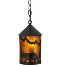 Meyda White 112953 - 6" Wide Lone Bear Mini Pendant