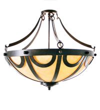 Meyda White 116840 - 24" Wide Carousel Semi-Flush Mount