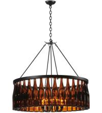 Meyda White 119239 - 37" Wide Tuscan Vineyard Estate 36 Wine Bottle Chandelier