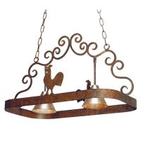 Meyda White 120246 - 35" Long Poulet 2 Light Pot Rack