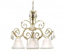 Meyda White 120982 - 24" Wide Cherise 6 Light Chandelier