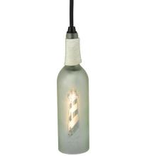 Meyda White 124508 - 3" Wide Coastal Collection Lighthouse Wine Bottle Mini Pendant