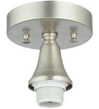 Meyda White 125804 - 4" Wide Bell Flushmount Hardware