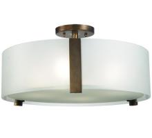 Meyda White 133256 - 18" Wide Cilindro Bartel Flushmount