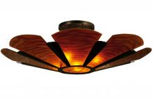 Meyda White 137771 - 48" Wide Metro Fusion Elite Glass Semi-Flushmount