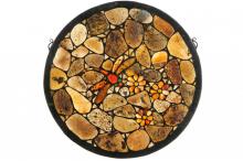 Meyda White 142633 - 20" Wide X 20" High Dragonfly Agata Window