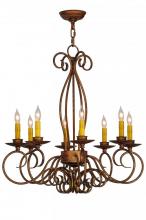 Meyda White 142864 - 26" Wide Elisha 8 Light Chandelier