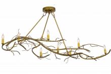 Meyda White 152375 - 57" Long Winter Solstice 8 LT Oblong Chandelier