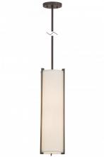 Meyda White 161058 - 7" Wide Cilindro Structure Mini Pendant
