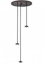 Meyda White 162955 - 24" Wide Checkers 3 Light Island Pendant Hardware