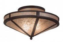 Meyda White 169174 - 22" Wide Craftsman Prime Flushmount