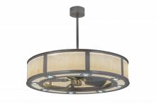 Meyda White 170132 - 45" Wide Smythe Craftsman Chandel-Air