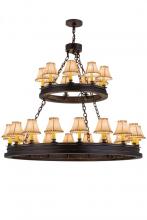 Meyda White 172678 - 51"W Sullivan Ranch 27 LT Two Tier Chandelier