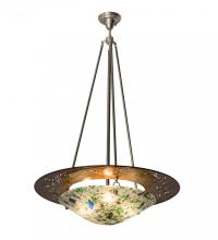 Meyda White 174154 - 31"W Metro Fusion Super Nova Inverted Pendant