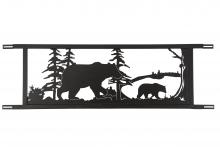 Meyda White 179786 - 94.5" Wide Neversink Bridge Black Bear Decor