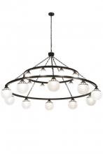 Meyda White 182292 - 96"W Bola Tavern 20 LT Two Tier Chandelier