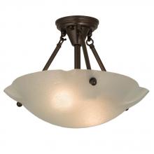 Meyda White 182310 - 16" Wide Atelier Raindrop Organic Semi-Flushmount