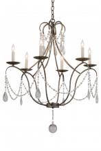 Meyda White 182544 - 31"W Kaitlynn 6 LT Chandelier