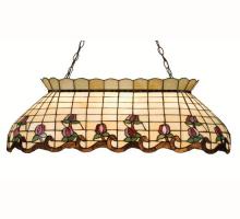 Meyda White 19136 - 40" Long Roseborder Oblong Pendant