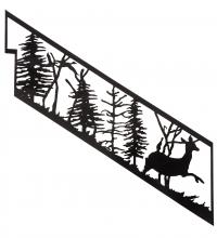 Meyda White 199329 - 76" Long Deer at Dawn Railing
