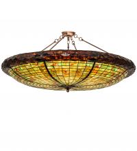 Meyda White 235738 - 48" Wide Greenbriar Oak Semi-Flushmount