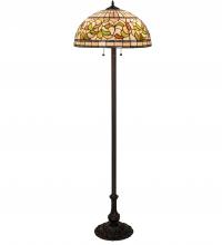 Meyda White 242797 - 62" High Tiffany Turning Leaf Floor Lamp
