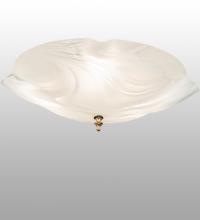 Meyda White 244011 - 16" Wide Atelier Organic Art Glass Flushmount