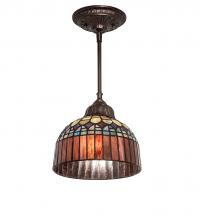 Meyda White 244872 - 8" Wide Tiffany Candice Mini Pendant