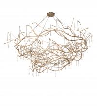 Meyda White 250516 - 96" Wide Crystal Tear Drop Chandelier