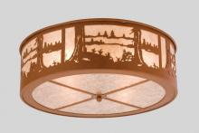 Meyda White 26986 - 22"W Quiet Pond Flushmount