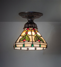 Meyda White 276090 - 8" Wide Middleton Flushmount