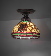 Meyda White 276091 - 8" Wide Pinecone Flushmount