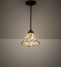 Meyda White 279061 - 8" Wide Willow Jadestone Mini Pendant