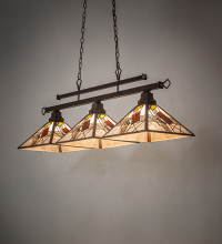 Meyda White 284820 - 47" Long Magnetism 3 Light Island Pendant