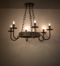 Meyda White 286619 - 24" Wide Edinburgh 6 Light Chandelier