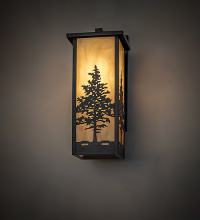 Meyda White 287853 - 7.5" Wide Hyde Park Tamarack Wall Sconce