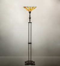 Meyda White 288228 - 71" High Delta Jadestone Torchiere