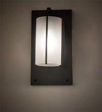 Meyda White 288296 - 7" Wide Cilindro Structure Wall Sconce