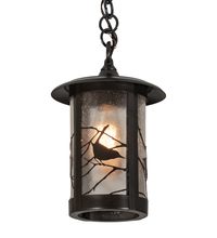 Meyda White 44815 - 8" Wide Fulton Song Bird Mini Pendant