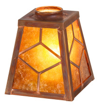 Meyda White 50942 - 6" Square Diamond Craftsman Shade