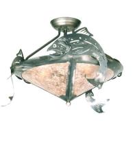 Meyda White 51074 - 24" Wide Catch of the Day Trout Semi-Flushmount