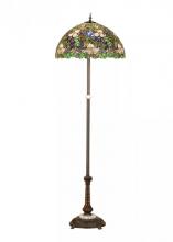 Meyda White 65445 - 60" High Trillium & Violet Floor Lamp