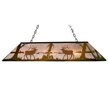 Meyda White 67745 - 72" Long Elk at Lake Oblong Pendant